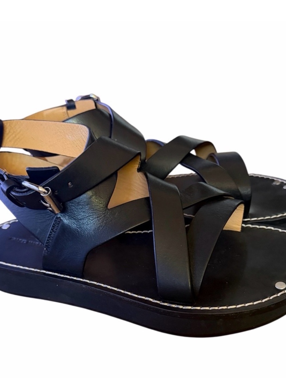 Woman’s Sandals Isabel Marant , Black Leather - Picture 3 of 8